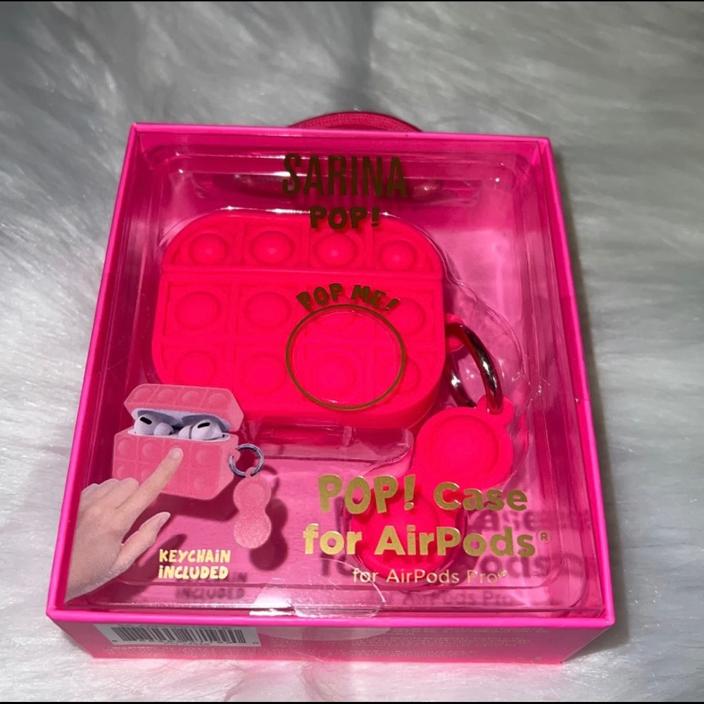 Sarina Pop! Pop! Case for AirPods for AirPods Pro (New- Pink)
